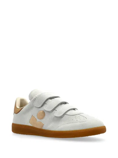 Isabel Marant Beth Leather Sneakers In White