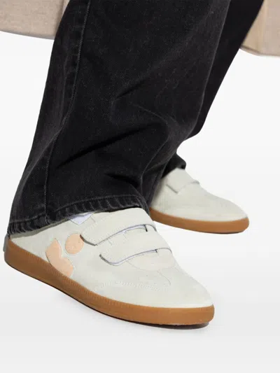 Isabel Marant Beth Leather Sneakers In White