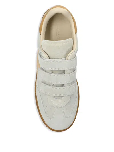 Isabel Marant Beth Leather Sneakers In White