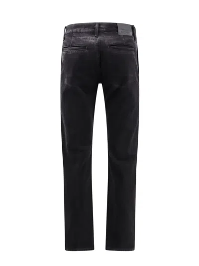 Alexander Mcqueen Black Denim Trouser In Black