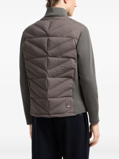 Emporio Armani Quilted Panelled Padded Jacket