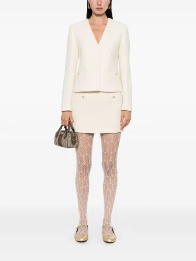Gucci Bouclé Mini Skirt In Multi
