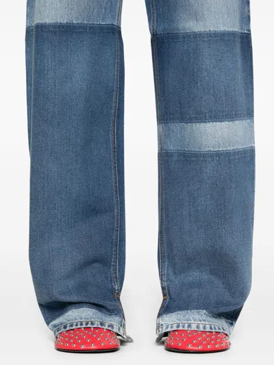 Gucci Women Boyfriend Denim Cotton Jeans In Blue