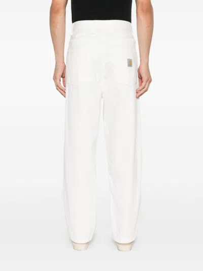 Carhartt Wip Pre Brandon Denim Jeans In White