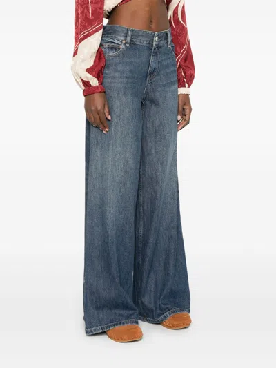 Alice And Olivia Branson Denim Cotton Jeans