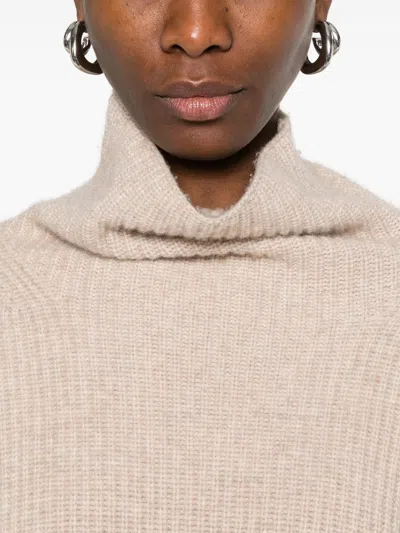 Isabel Marant Brooke Cashmere And Merinos Wool Sweater In Neutral