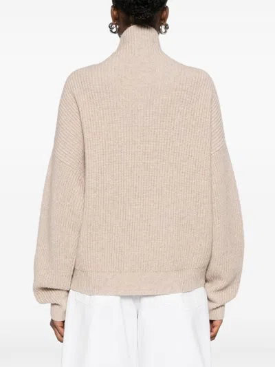 Isabel Marant Brooke Cashmere And Merinos Wool Sweater In Neutral