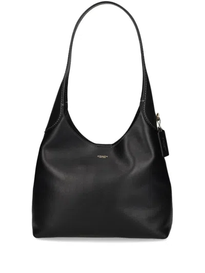 Coach Brooklyn 39 Grain Leather Shoulder Bag In Black