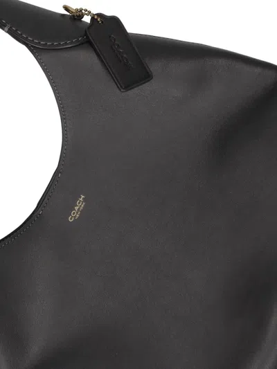 Coach Brooklyn 39 Grain Leather Shoulder Bag In Black