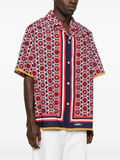 Valentino Bulles Royales Cotton Shirt In Multi