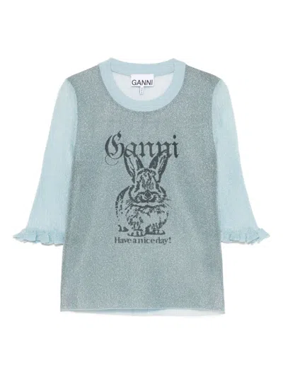 Ganni Sweater  Woman Color Gnawed Blue