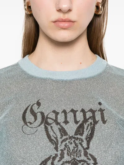 Ganni Sweater  Woman Color Gnawed Blue