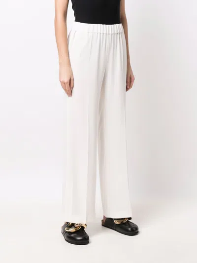 Alberto Biani Cady Elasticated Trousers In White