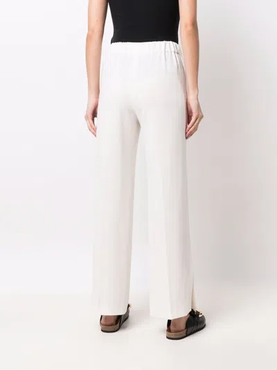 Alberto Biani Cady Elasticated Trousers In White