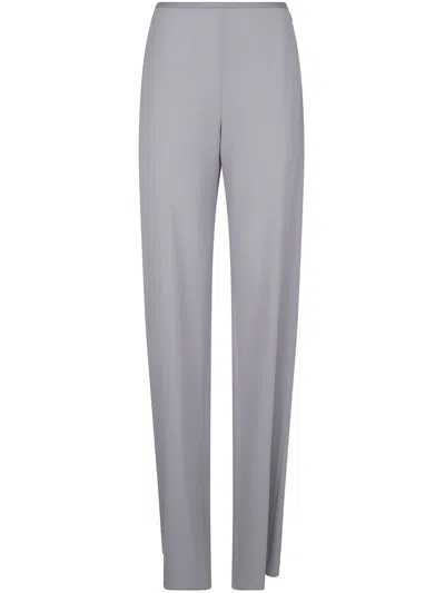 Emporio Armani Cady Trousers In Gray