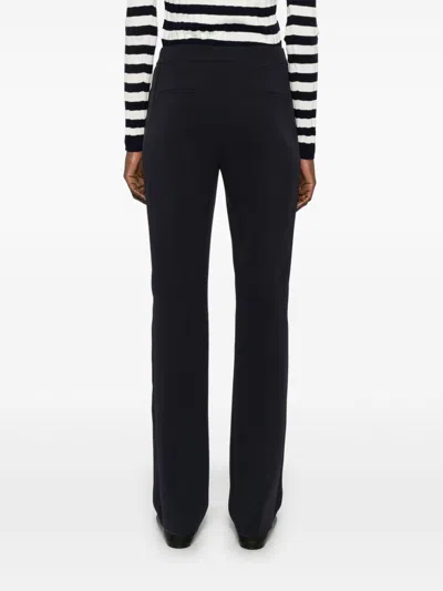 Max Mara Pianoforte Cady Trousers In Black