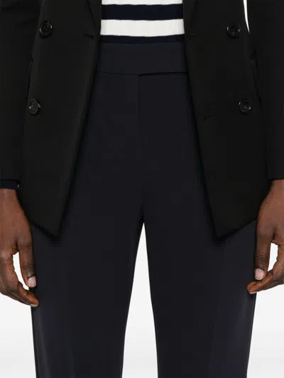 Max Mara Pianoforte Cady Trousers In Black
