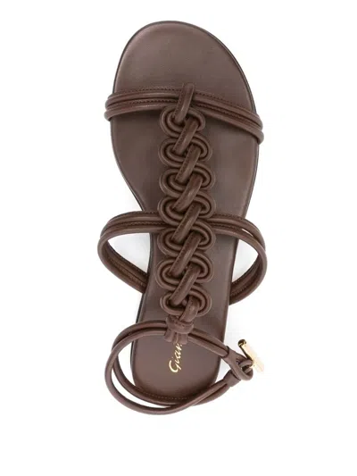Gianvito Rossi Capua Leather Sandals