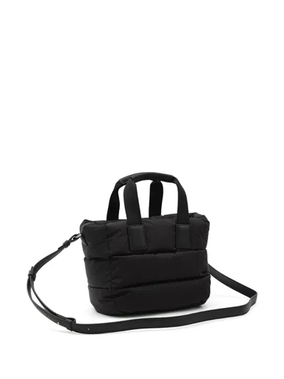 Moncler Borsa A Mano Caradoc Mini In Tessuto Nero Donna