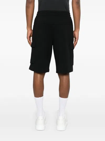 Ea7 Cargo Cotton Blend Shorts In Multi