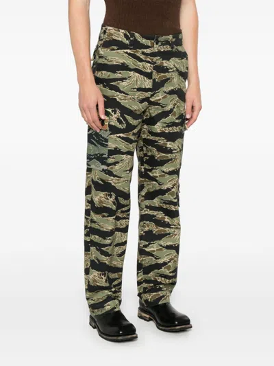 Givenchy Multicolour Cotton Trousers In Multi