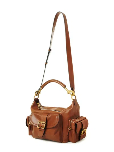 Chloé Carry Shiny Buffalo Leather Shoulder Bag