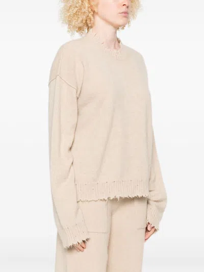 Uma Wang Cashmere Crewneck Jumper In Neutral