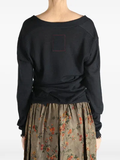 Uma Wang Cashmere Oversized Cardigan In Black