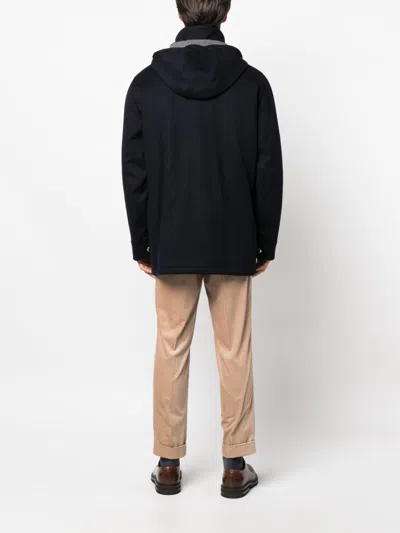 Brunello Cucinelli Men Cashmere Parka Coat In Black
