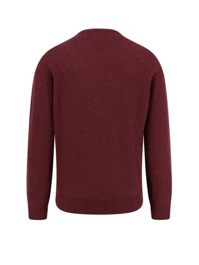 Brunello Cucinelli Cashmere Sweater In Burgundy