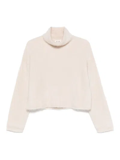 Soft Goat Cashmere Turtle-neck Jumper In Multi