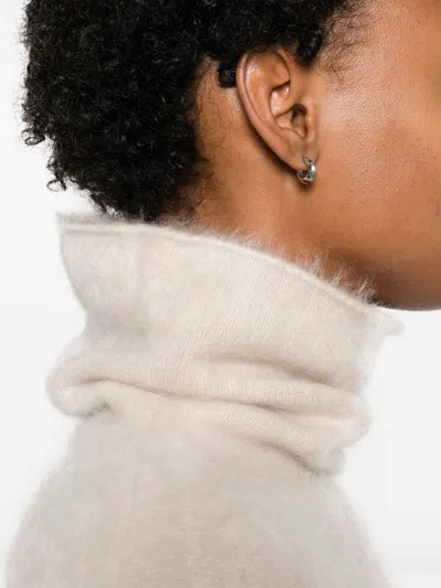 Soft Goat Cashmere Turtle-neck Jumper In Multi
