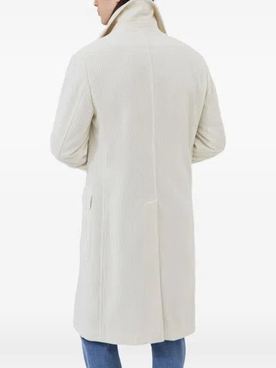 Brunello Cucinelli Men One-and-a-half-breasted Coat In White