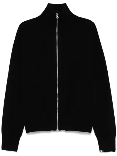 Extreme Cashmere Xtra Out Zip-front Cardigan In Black