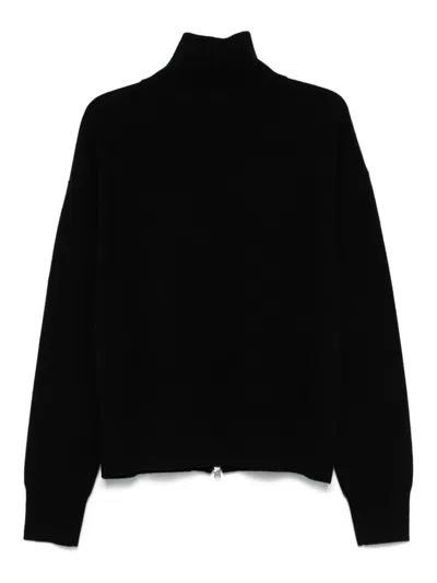 Extreme Cashmere Xtra Out Zip-front Cardigan In Black