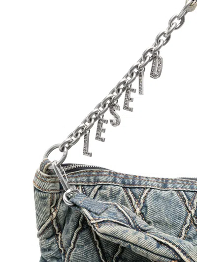 Diesel Charm Denim Shoulder Bag