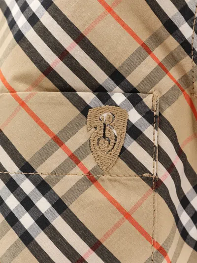 Burberry Check Cropped Shirt In Multi