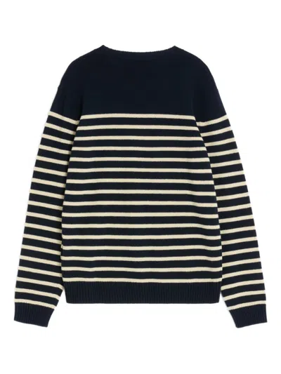 Valentino Garavani Crewneck Sweater With Bold Jacquard Motif In Multi