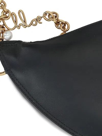 Chloé Black Nappa Leather Chloe Icons Shoulder Bag