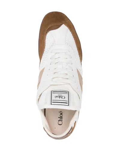 Chloé Kick Lace-up Leather Low Top Sneakers