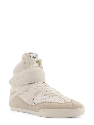 Chloé "kick" Ankle Sneaker In Gray