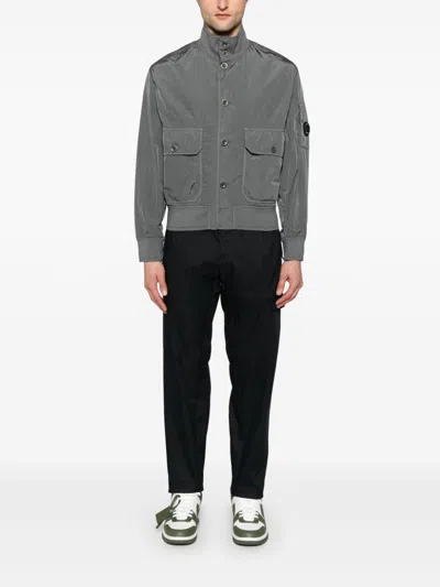 C.p. Company C.p.company Chrome-r Nylon Jacket In Gray