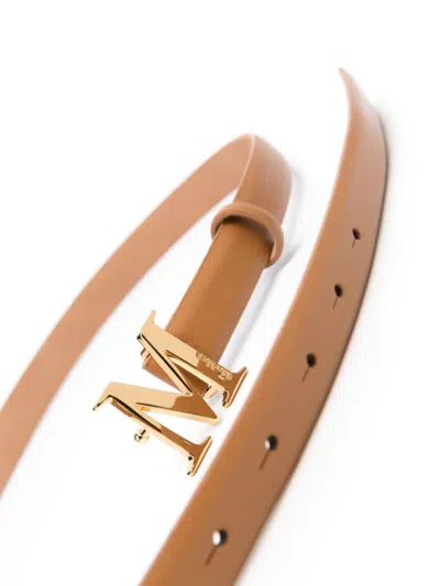 Max Mara Logo-buckle Leather Belt