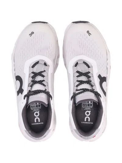 On Women's Cloudmster Road Running Sneakers In All White In White