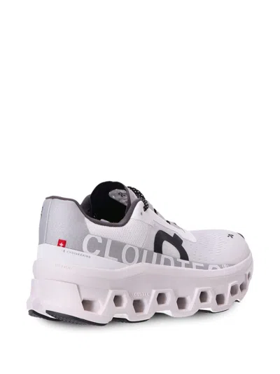 On Women's Cloudmster Road Running Sneakers In All White In White