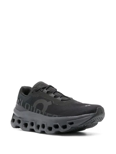 On Cloudmster 2 Rubber-trimmed Mesh Sneakers In Black