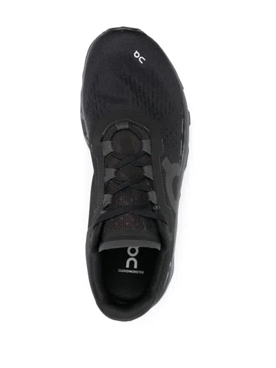 On Cloudmster 2 Rubber-trimmed Mesh Sneakers In Black