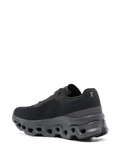 On Cloudmster 2 Rubber-trimmed Mesh Sneakers In Black