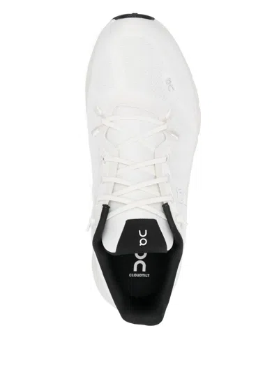 On White Sneakers With Distinctive Sole In White