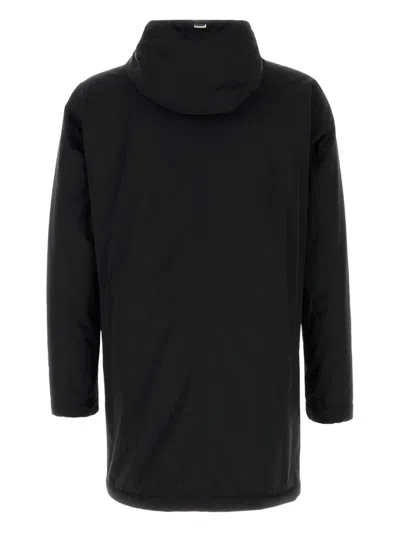 Herno Men Black Stretch Nylon Parka In Black
